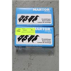 MARTAR 2 BOXES OF SPARE BLADES