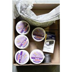 BOX OF FACESHIELD /LENOX FLUX AND SOLDERING