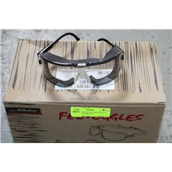 3M FECTOGGLES W/FOAM SAFETY GLASSES 10 PER BOX
