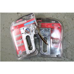 LOT OF 2 ARROW T-50 STAPLERS
