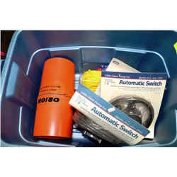 TOTE WITH AUTOMATIC SWITCHES AND SIGNAL KIT