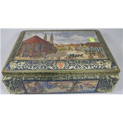 VINTAGE LOOKING  TIN BOX