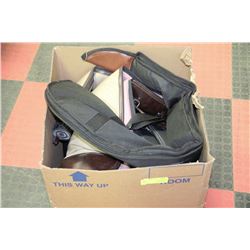 LARGE BOX OF RIFLE CASES