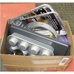 BOX OF BAKING SUPPLIES