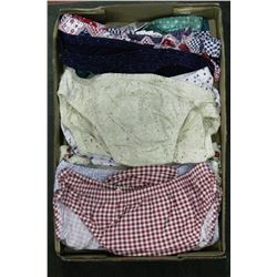 FLAT OF LADIES UNDERWEAR INCLUDING 9 HIPSTERS, &