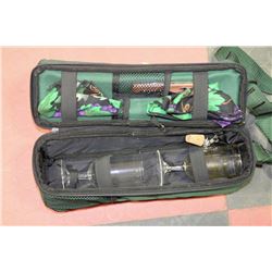 PICNIC WINE COOLER BAG W/ 2 GLASSES & WINE OPENER