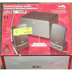AMPLIFIED SPEAKER SYSTEM