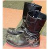Image 1 : HARLEY DAVIDSON MOTORCYCLE BOOTS SIZE 11 (USED)