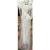 Image 1 : WHITE WEDDING DRESS W/BEADED FRONT,