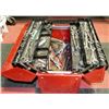 Image 1 : RED LARGE MASTERCRAFT TOOL BOX WITH TOOLS
