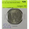 Image 1 : US 1923 SILVER PEACE DOLLAR