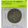 Image 1 : SCARCE US 1917 "S" LIBERTY SILVER HALF DOLLAR