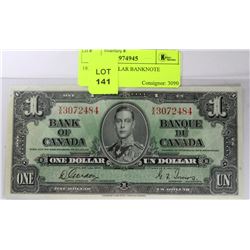 1937 ONE DOLLAR BANKNOTE