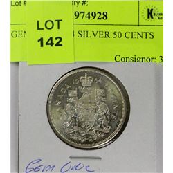 GEM UNC 1964 SILVER 50 CENTS