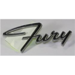 VINTAGE FURY CAR EMBLEM