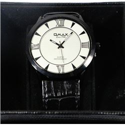 NEW MENS OMAX WRISTWATCH -COMES W/ 1 YEAR WARRANTY