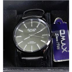 NEW MENS OMAX WRISTWATCH -COMES W/ 1 YEAR WARRANTY
