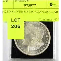 1921D SILVER US MORGAN DOLLAR