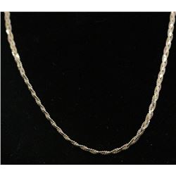 VINTAGE ITALY .925 TRI COLOUR SILVER BRAIDED