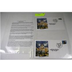 LOT OF 2 COVERS RARE SPECIAL ISSUE FIRST DAY OF