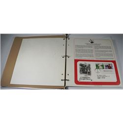 BINDER OF OFFICAIL FIRST DAY OF ISSUE STAMPS