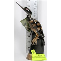 HAND CARVED BUFFALO HORN BIRD