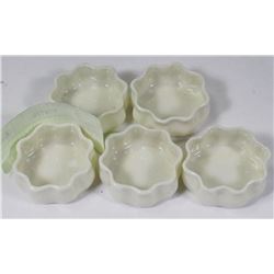 FIVE BELEEK SALT CELLARS - MADE IN IRELAND