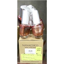 BOX OF 6 NANACOCO NAIL POLISH ON CHOICE