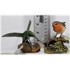 Image 1 : 2 WILDLIFE BIRD ORNAMENTS - BRITISH ROBIN &