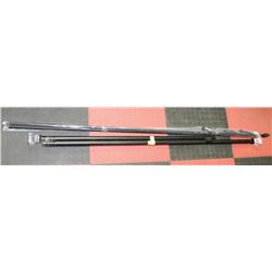 LOT OF 2 CURTAIN RODS APPROX 102" EACH INCL