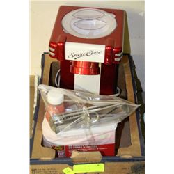 NOSTALGIA ELECTRIC SNOW CONE MACHINE WITH NEW