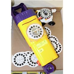 BOX WITH 2 VIEWMASTERS WITH 50 SLIDES INCLUDING