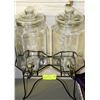 Image 1 : DOUBLE BEVERAGE DISPENSER SET WITH STAND
