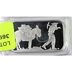 SILVER TONNE 1oz SILVER BAR WITH EMBLEM
