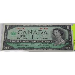 CANADIAN CENTENNIAL ONE DOLLAR BANKNOTE