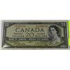 Image 1 : 1954 CANADIAN 20 DOLLAR BANKNOTE