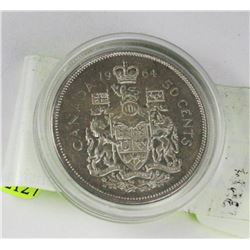 1964 CANADIAN SILVER HALF DOLLAR