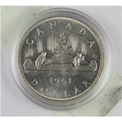 1961 SILVER DOLLAR COIN