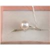 Image 1 : #61-FRESH WATER PEARL .925 SILVER RING SIZE 8.5