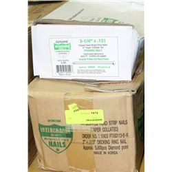 3 ASST BOXES OF INTERCHANGE BRAND NAILS