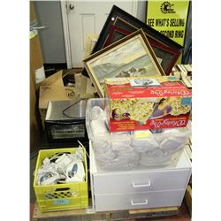 PALLET OF HOUSELHOLD MISC INCL.TOASTER OVEN,