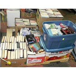 PALLET OF HARDCOVER BOOKS AND MORE