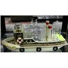 Image 1 : VINTAGE MUSICAL TUGBOAT LIQUOR DECANTER