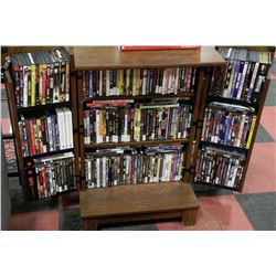 HUGE DVD COLLECTION WITH CABINET