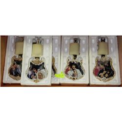 LOT OF 5 ELVIS GUITAR SHAPED COLLECTORS PLATES