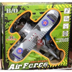 HIGH SPEED BATTERY OPERATED AIR FORCE TOY PLANE