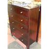 Image 1 : ROSEWOOD 5 DRAWER DRESSER W/EASY SLIDE
