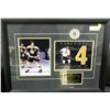 Image 1 : PICTURE OF BOBBY ORR & STATS - 27.5" X 21"