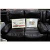 Image 2 : NEW MARTIN BROWN LEATHERETTE RECLINING SOFA