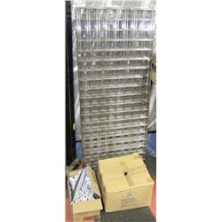 METAL DISPLAY RACK WITH HOOKS- 24" X 60" PANELS